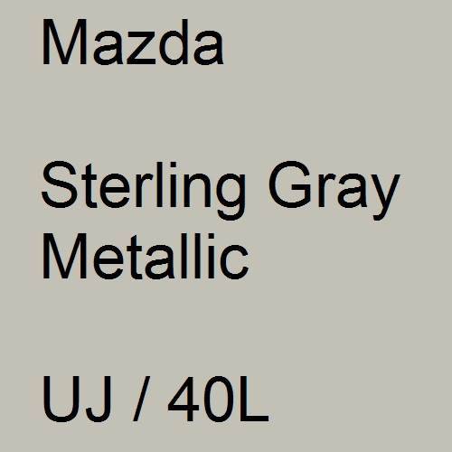 Mazda, Sterling Gray Metallic, UJ / 40L.